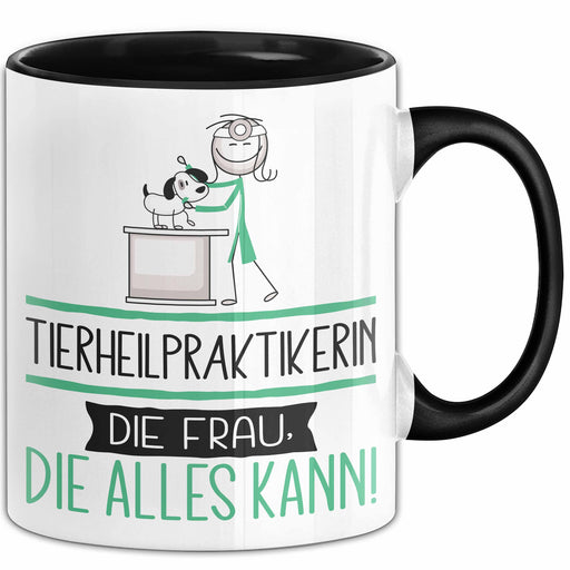 Tierheilpraktikerin Geschenk Tasse Becher Die Frau Die Allen Kann Geschenkidee für eine Tierheilpraktikerin Lustig Trendation