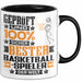 Basketballspieler Geschenk Lustiger Spruch für Basketballspieler Geschenkidee Bester Basketballspieler Der Welt Schwarz Trendation