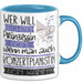 Konzertpianistin Tasse Geschenk Spruch Wer Will Schon Prinzessin Sein Wenn Man Auch Konzertpianistin Sein Kann Blau Trendation