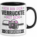 3D Drucker Tasse "Verrückte 3D Drucker" Geschenkidee für TechnikFans Schwarz Trendation