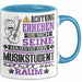 Musikstudent Geschenk Tasse Lustiger Spruch Erheben Sie Sich Der Musikstudent Betritt den Raum Blau Trendation
