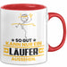 Läufer Geschenk Tasse So Gut Kann Nur Ein Läufer Aussehen Geschenkidee Kaffee-Becher Rot Trendation