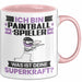 Paintballspieler Tasse Geschenk für Paintballspieler Geburtstag Lustiger Spruch Kaffee-Becher Was Ist Deine Superkraft Rosa Trendation