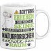 Naturforscher Geschenk Tasse Lustiger Spruch Erheben Sie Sich Der Naturforscher Betritt den Raum Weiß Trendation