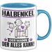 Halbenkel Tasse Geschenk für Halbenkel Der Mann Der Alles Kann Geschenkidee zum Geburtstag Blau Trendation