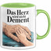 Krankenschwester Pflege Betreuung Tasse Geschenk Lustige Geschenkidee Spruch Das Herz Wird Nicht Dement Grün Trendation