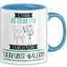 Tierkunst-Malerin Tasse Geschenk Becher Stark Attraktiv Furchtlos Tierkunst-Malerin Lustige Geschenkidee Blau Trendation