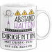 Dirigentin Tasse Geschenk Lustig Abstand Halten Hochleistungs-Dirigentin Mit Drang Zur Perfektion Bei Der Arbeit Weiß Trendation