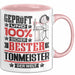 Tonmeister Geschenk Lustiger Spruch für Tonmeister Geschenkidee Bester Tonmeister Der Welt Rosa Trendation
