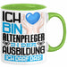 Altenpfleger Ausbildung Tasse Geschenk Ich Bin Altenpfleger In Der Ausbildung Ich Darf Das Geschenkidee Spruch Grün Trendation