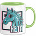 Pferde Tierliebhaber Tasse Geschenk Lustige Geschenkidee Spruch Keta Ketamin Pferd Grün Trendation