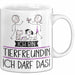 Geschenk für Tierfreundin Tasse Lustige Geschenkidee Geburtstag Ich Bin Tierfreundin Ich Darf Das Weiß Trendation