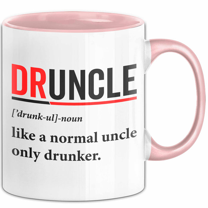 Onkel Sarkastisch Sarkasmus Tasse Geschenk Lustige Geschenkidee Spruch Druncle Definition Rosa Trendation