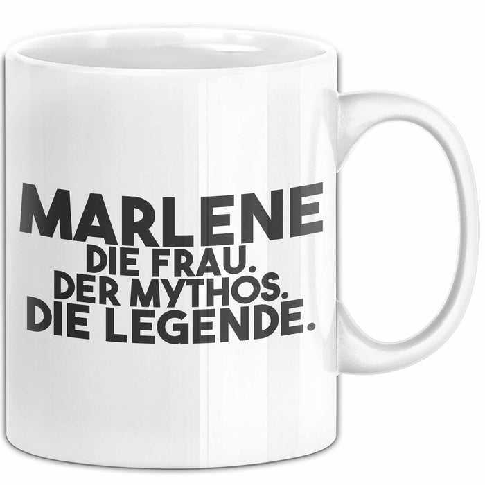 Marlene Tasse Marlene – Die Frau. Der Mythos. Die Legende. Geschenk Weiß Trendation