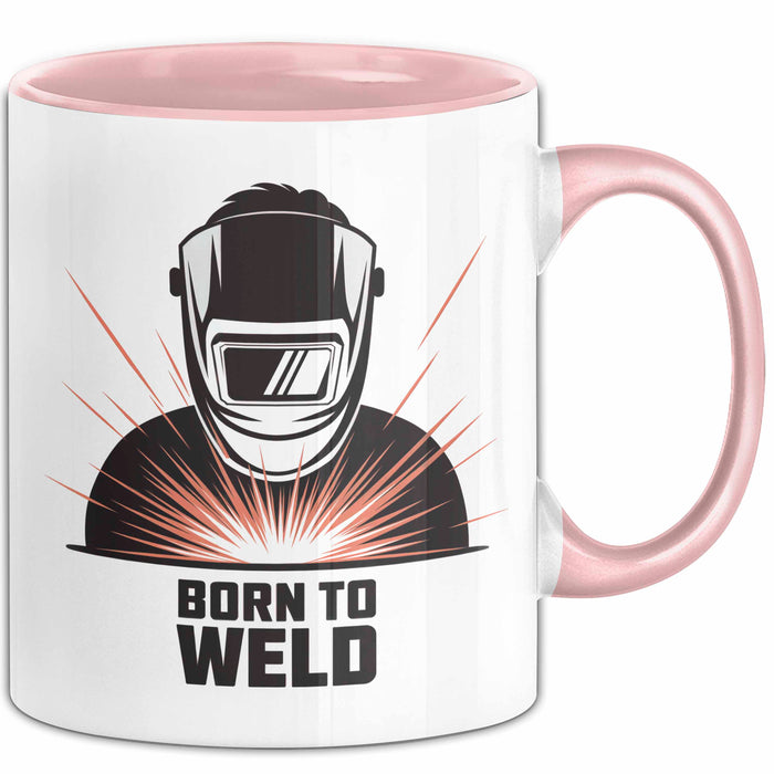 Schweißer Tasse Geschenk Lustige Geschenkidee Spruch Für Schweiß Profis Rosa Trendation