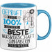 Beste Musikgeschäftsinhaberin Der Welt Tasse Geschenk für Eine Musikgeschäftsinhaberin Geprüft Und Sicher Geschenkidee Geburtstag Weihnachten Blau Trendation