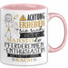 Pferderennen-Enthusiastin Tasse Geschenk Lustiger Spruch Bitte Erheben Sie Sich Seine Majestät Die Pferderennen-Enthusiastin Betritt Den Raum Rosa Trendation