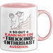 Trekking-Enthusiast Geschenk Tasse So Gut Kann Nur Ein Trekking-Enthusiast Aussehen Geschenkidee Kaffee-Becher Rosa Trendation