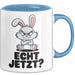 Sarkastische Kaninchen Hase Tasse Geschenk Lustige Geschenkidee Spruch Echt Jetzt Blau Trendation