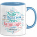 Übersetzer Tasse Geschenkidee für Sprachnerds Blau Trendation