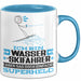 Wasserskifahrer Geschenk Tasse Ich Bin Wasserskifahrer Aber Sag Doch Einfach Superheld Lustige Geschenkdiee für Wasserskifahrer Kaffee-Becher Blau Trendation