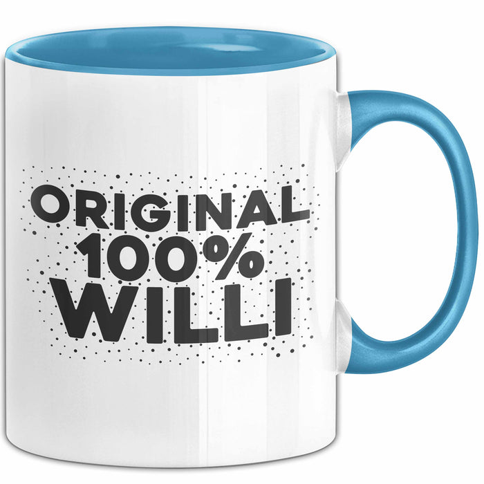 Willi Tasse Original 100% Willi Geschenk Blau Trendation