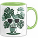 Pflanzenmama Tasse Geschenkidee für Zimmerpflanzen Pflegerin Grün Trendation