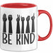 Be Kind Tasse Geschenk Sozialarbeiter Soziale Arbeit Tassen Geschenkidee Rot Trendation