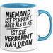 Elke Tasse Geschenk Niemand Ist Perfekt Elke Verdammt Nah Dran Geschenkidee Blau Trendation