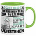 Tierheimunterstützer Geschenk Kaffee-Tasse Geschenkidee für Tierheimunterstützer Ich Bin Tierheimunterstützer Ich Kann Es Dir Erklären Jedoch Nicht Für Dich Verstehen Spruch Lustig Grün Trendation