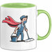 Hausmeister Tasse Geschenkidee Reinigungsheld Lustiger Geschenkidee Lustig Grün Trendation