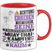 Muay-Thai-Kämpfer Geschenk Tasse Lustiger Spruch Erheben Sie Sich Der Muay-Thai-Kämpfer Betritt den Raum Rot Trendation