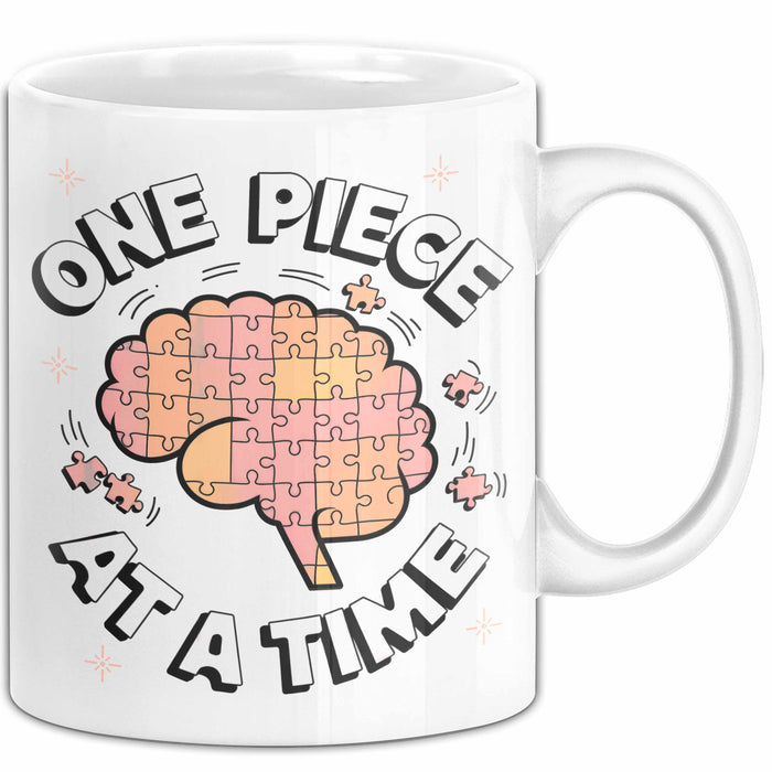 Puzzle Süchtiger Tasse Geschenk Lustige Geschenkidee Spruch Für Gehirn Knobler Weiß Trendation