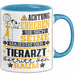 Tierarzt Geschenk Tasse Lustiger Spruch Erheben Sie Sich Der Tierarzt Betritt den Raum Blau Trendation