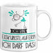 Geschenk für Eiskunstläuferin Tasse Lustige Geschenkidee Geburtstag Ich Bin Eiskunstläuferin Ich Darf Das Weiß Trendation