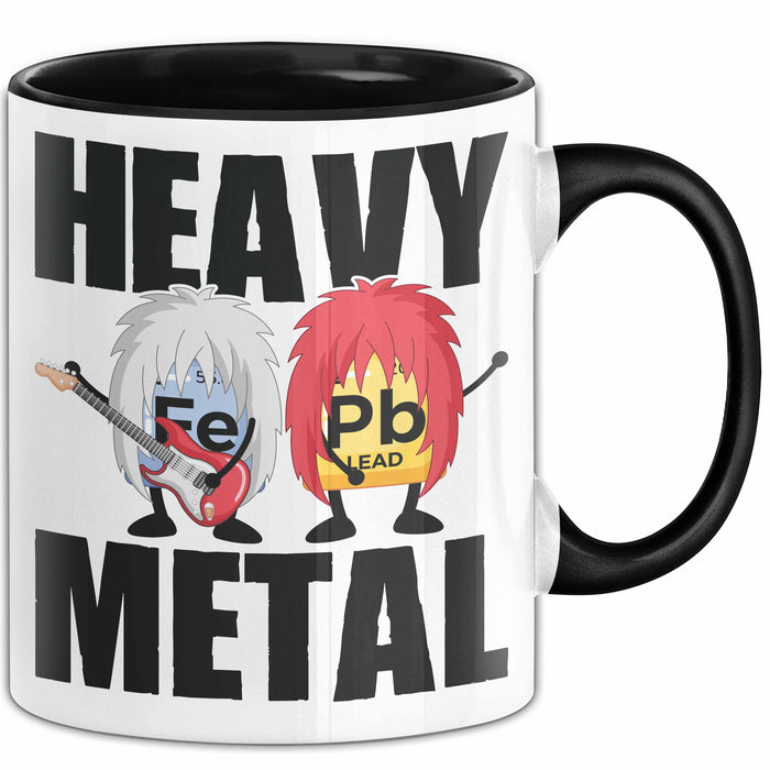 Punk Rock Metal Chemiker Tasse Geschenk Lustiger Spruch Musiker Wissenschaft Schwarz Trendation