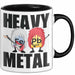Punk Rock Metal Chemiker Tasse Geschenk Lustiger Spruch Musiker Wissenschaft Schwarz Trendation