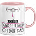 Geschenk für Gewichtheberin Tasse Lustige Geschenkidee Geburtstag Ich Bin Gewichtheberin Ich Darf Das Rosa Trendation