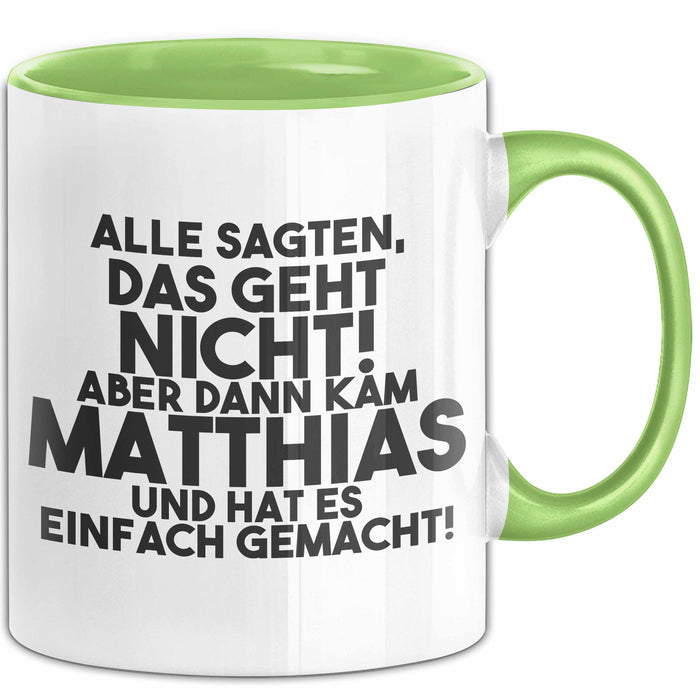Matthias Tasse Alle Sagten Das Geht Nicht, Aber Dann Kam Matthias Geschenk