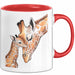 Giraffenmama Tasse Geschenk Lustige Geschenkidee Spruch Rot Trendation