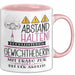 Gewichtheberin Tasse Geschenk Lustig Abstand Halten Hochleistungs-Gewichtheberin Mit Drang Zur Perfektion Bei Der Arbeit Rosa Trendation