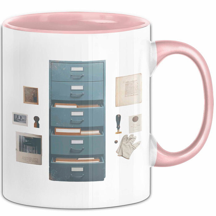 Archivar Tasse Geschenk Lustige Geschenkidee Spruch Für Geschichts Bewahrer Rosa Trendation