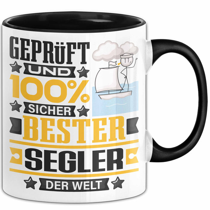 Segler Geschenk Lustiger Spruch für Segler Geschenkidee Bester Segler Der Welt Schwarz Trendation