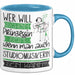 Studiomusikerin Tasse Geschenk Spruch Wer Will Schon Prinzessin Sein Wenn Man Auch Studiomusikerin Sein Kann Blau Trendation