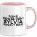 Sylvia Tasse Ruhe Bewahren! Sylvia Regelt Das! Geschenk Rosa Trendation
