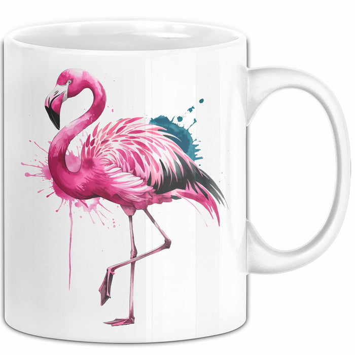 Flamingo Tier Tasse Geschenk Lustige Geschenkidee Spruch Weiß Trendation