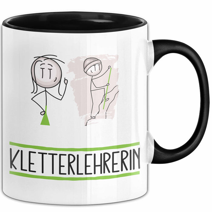Geschenk für Kletterlehrerin Tasse Lustige Geschenkidee Geburtstag Ich Bin Kletterlehrerin Ich Darf Das Trendation