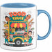 Strassen Food Liebhaber Tasse Geschenkidee für Foodtruck Fan Blau Trendation