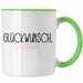 Trendation - Jobwechsel Tasse Geschenk Kollegin Kollege Lustig Abschiedsgeschenk Sprüche - Glückwunsch Zur Flucht Abschied Grün Trendation