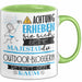 Outdoor-Bloggerin Tasse Geschenk Lustiger Spruch Bitte Erheben Sie Sich Seine Majestät Die Outdoor-Bloggerin Betritt Den Raum Grün Trendation